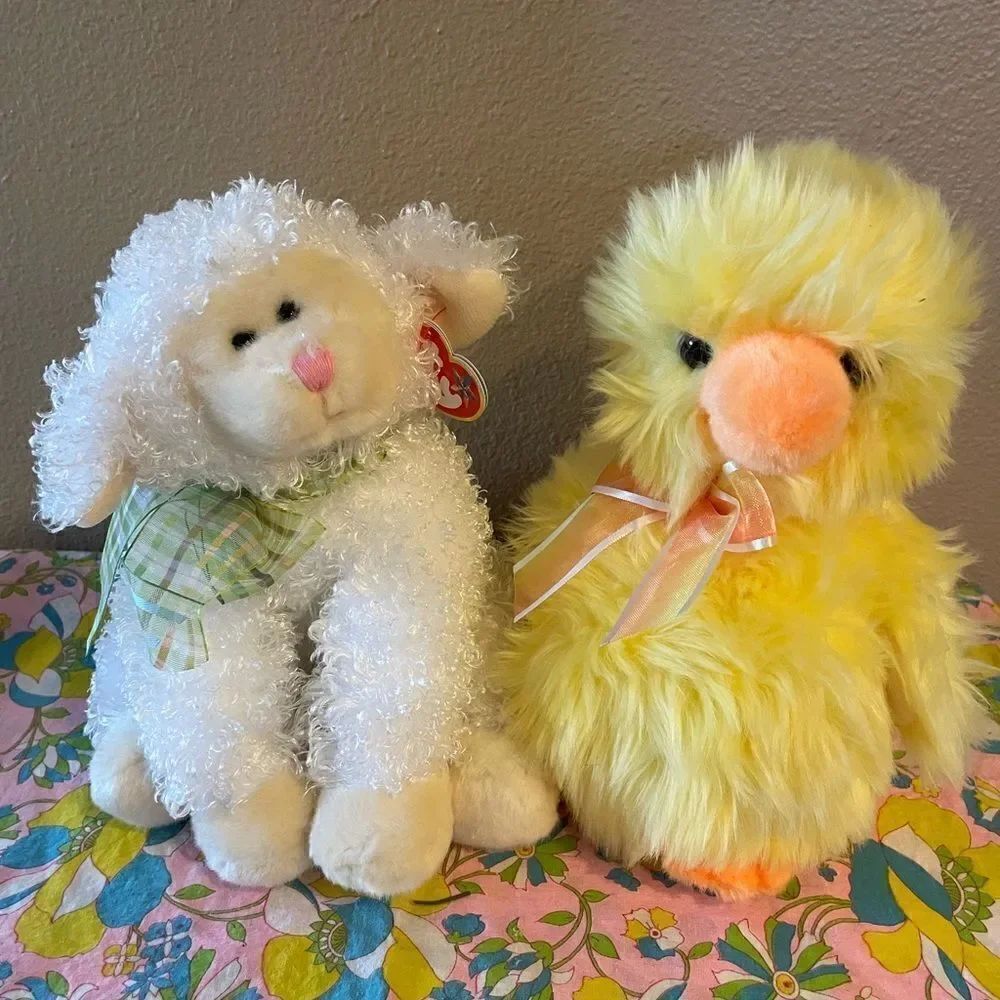 TY Classics Floxy Lamb and Cooper Duckling Vintage NWT!!